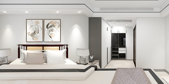 设计师彭文龙-次卧2-装修设计方案