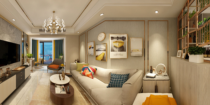 何重东-langsha-2-暖色现代-装修设计方案