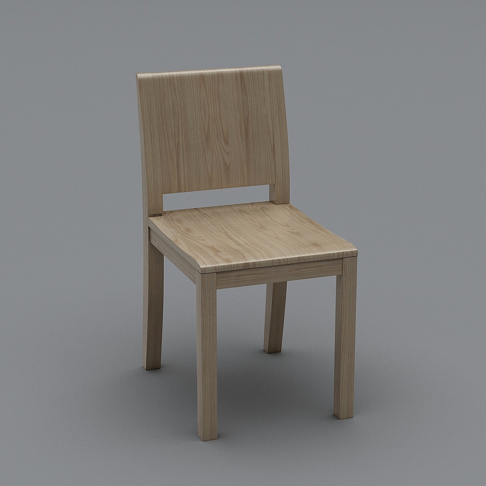 DC202餐椅3D模型
