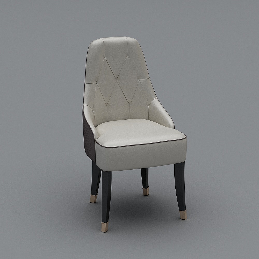金丽典范迪奥-F03餐椅3D模型