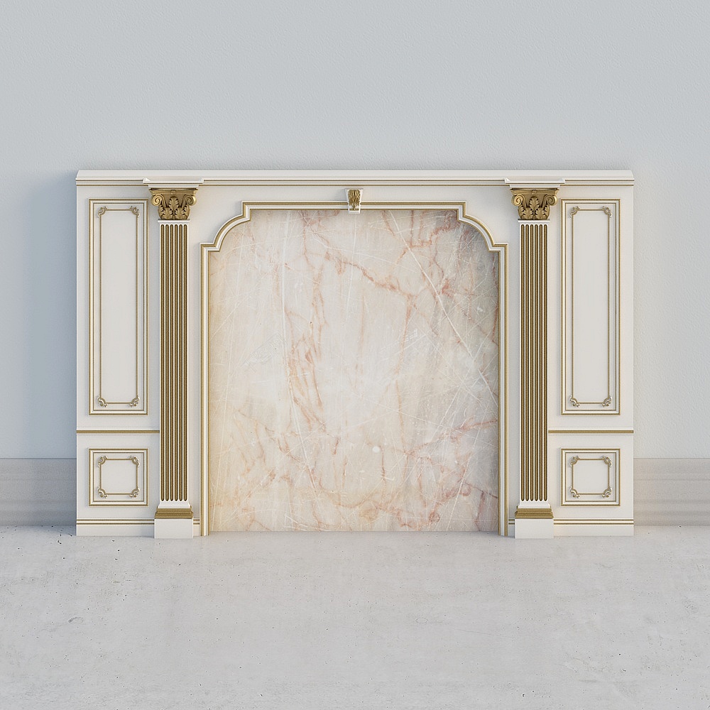 背景墙123D模型