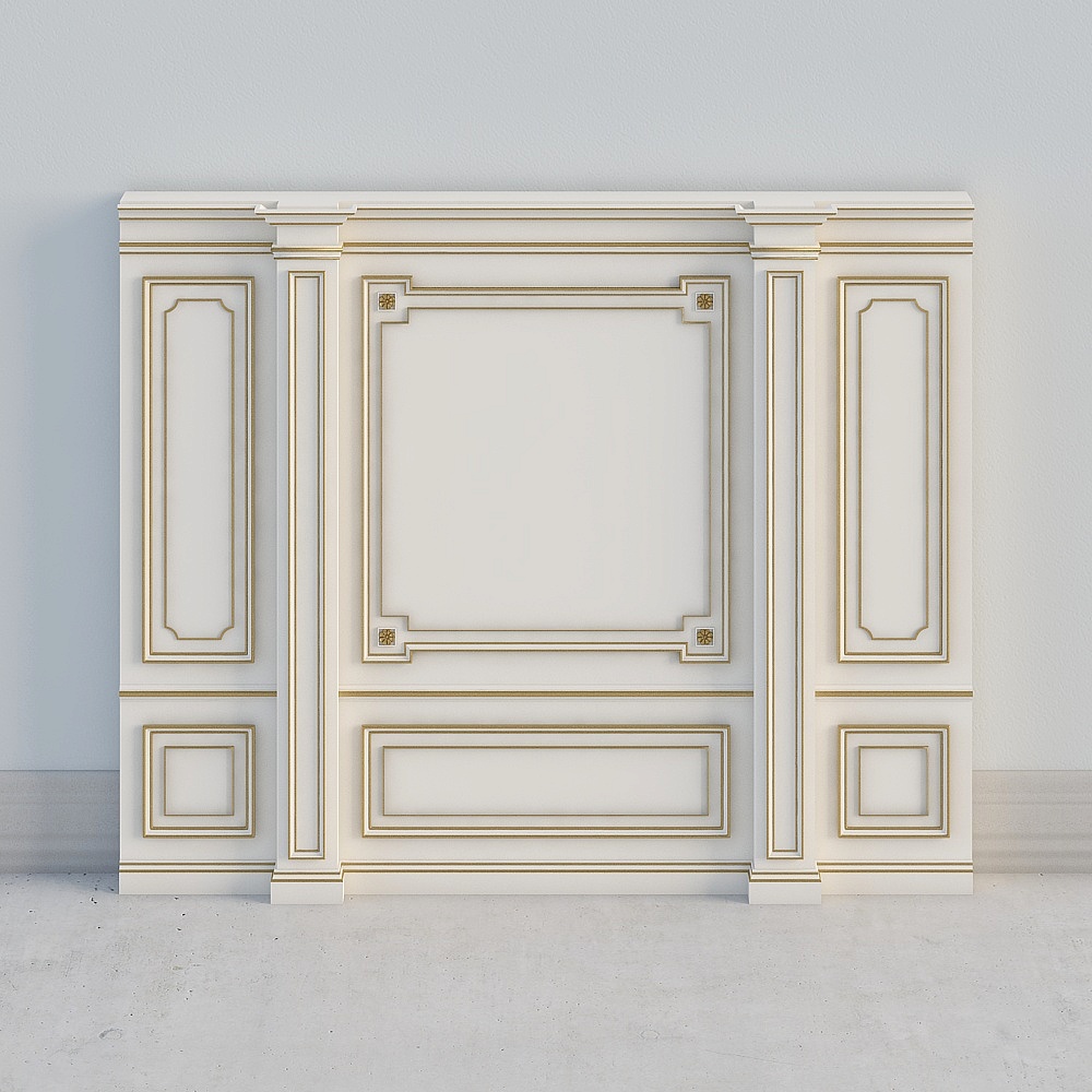背景墙163D模型