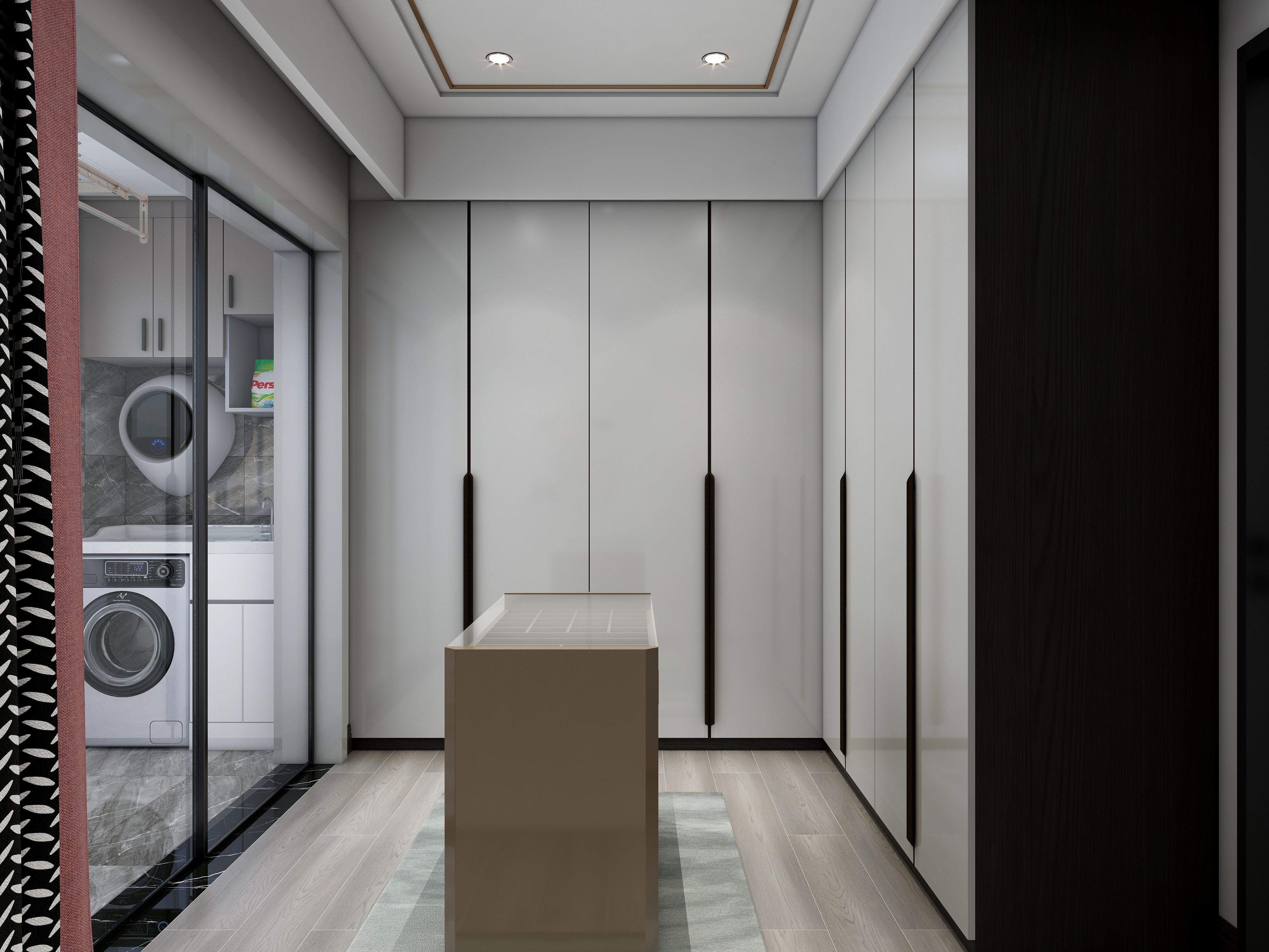 至简名设一钱春-129方现代轻奢三室装修效果图