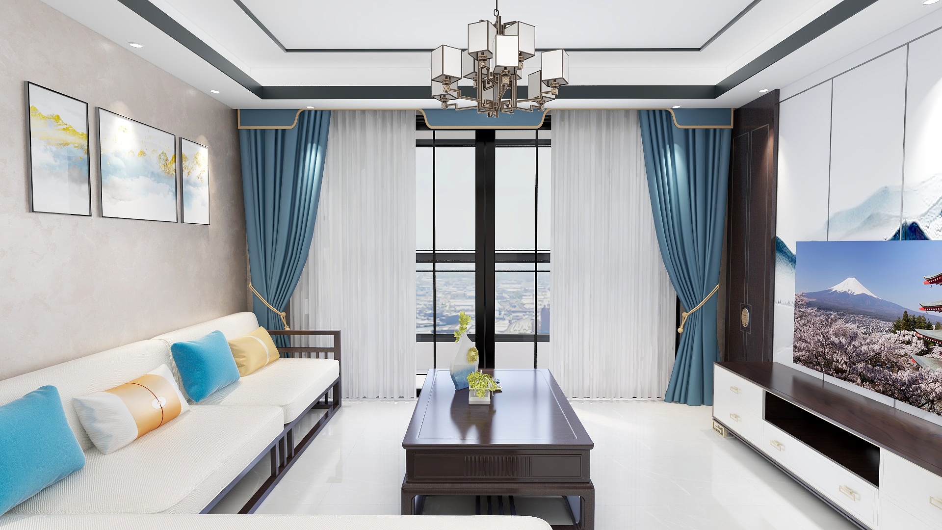 路易诗籣寒舍设计-五亭华府-刘美女福宅-装修设计方案