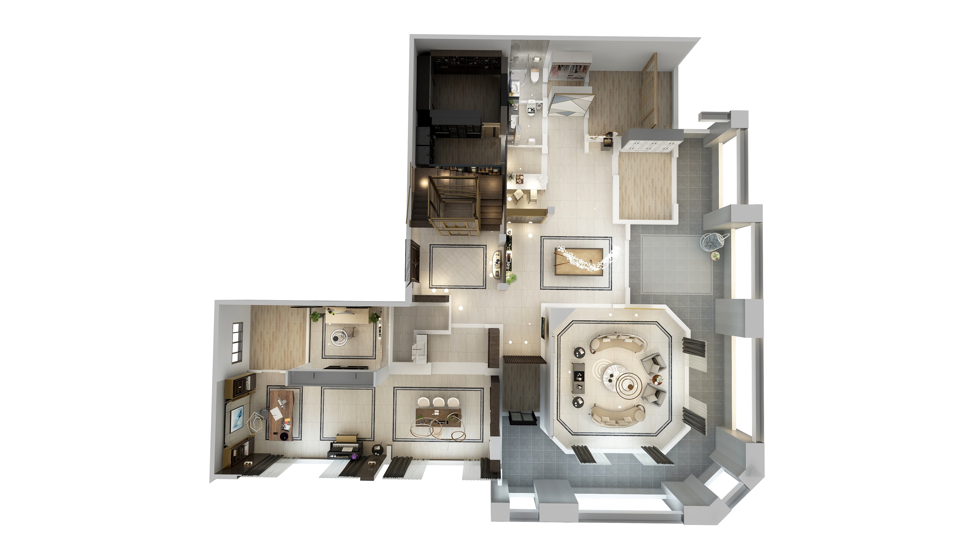 马浩翔2023-地下室-装修设计方案