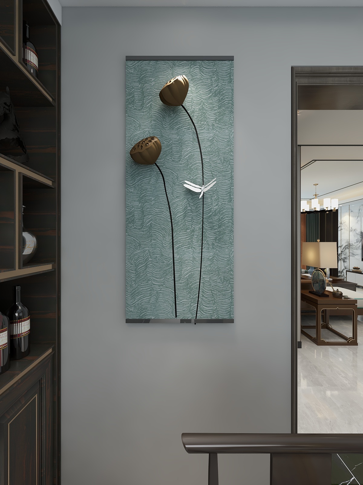 CQ66-133平新中式三居室装修效果图