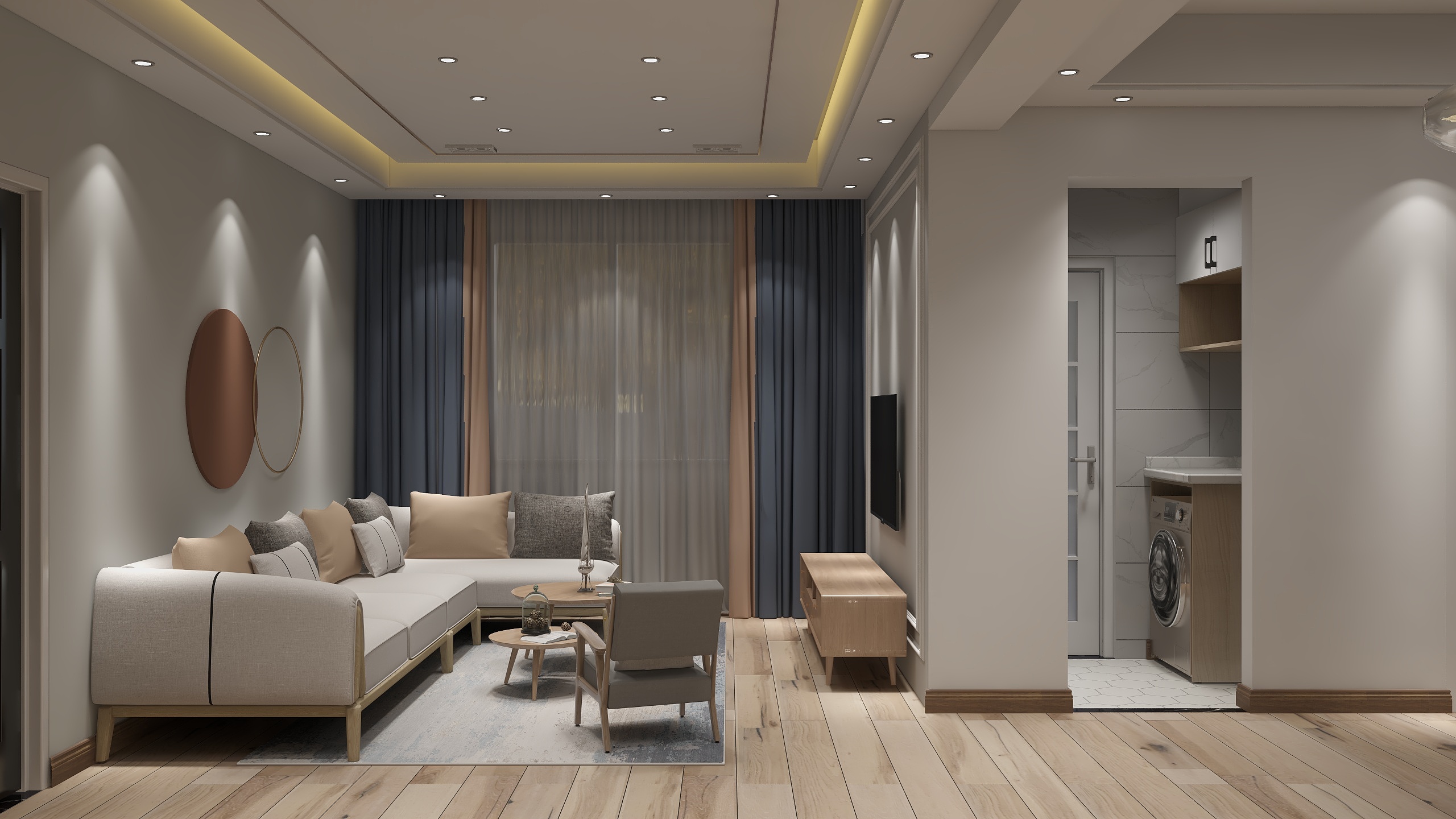 M设计室-旧房改造（三室两厅一厨一卫）-装修设计方案