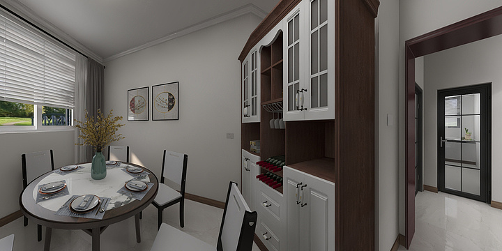 筑简设计-新中式-自贡荣县蒋哥雅居效果图-装修设计方案