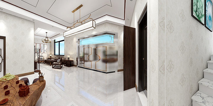 宛18555157913-黄蜀村别墅一层-装修设计方案