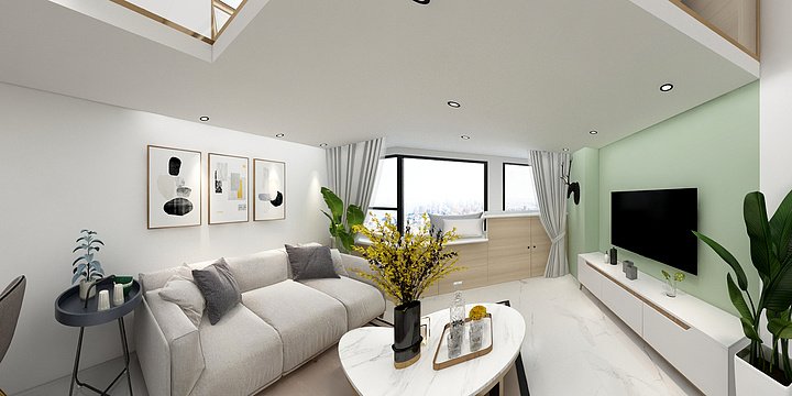 专注LOFT公寓AA-银湖湾2-614-副本-装修设计方案