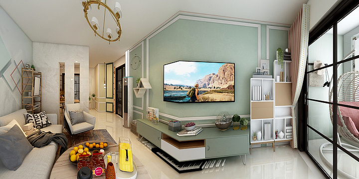 77奶黄包-田园风-装修设计方案