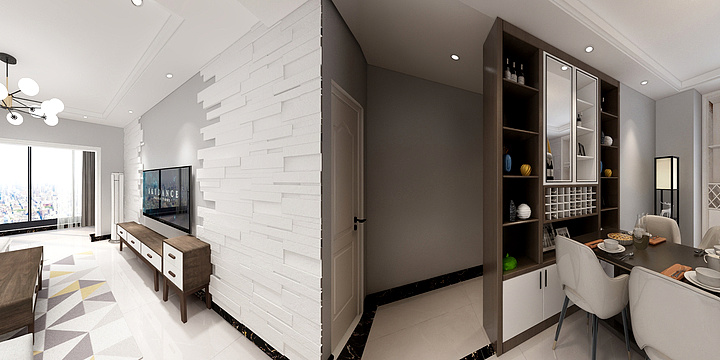 A龍誠装饰-龍誠装饰_羊先生北欧风格装修热线18689583668-装修设计方案