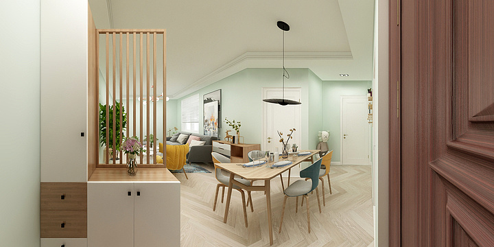 人人创-王敏超-馨逸之福93（北欧）-装修设计方案