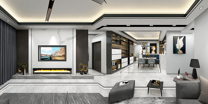 卡门灰-嘉旺城25-901罗先生没波打线-装修设计方案