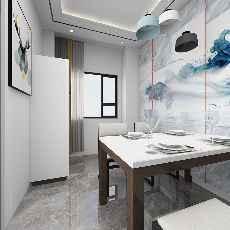 我叫blue-瑞和园89.50㎡B户型3室2厅1卫-装修设计方案