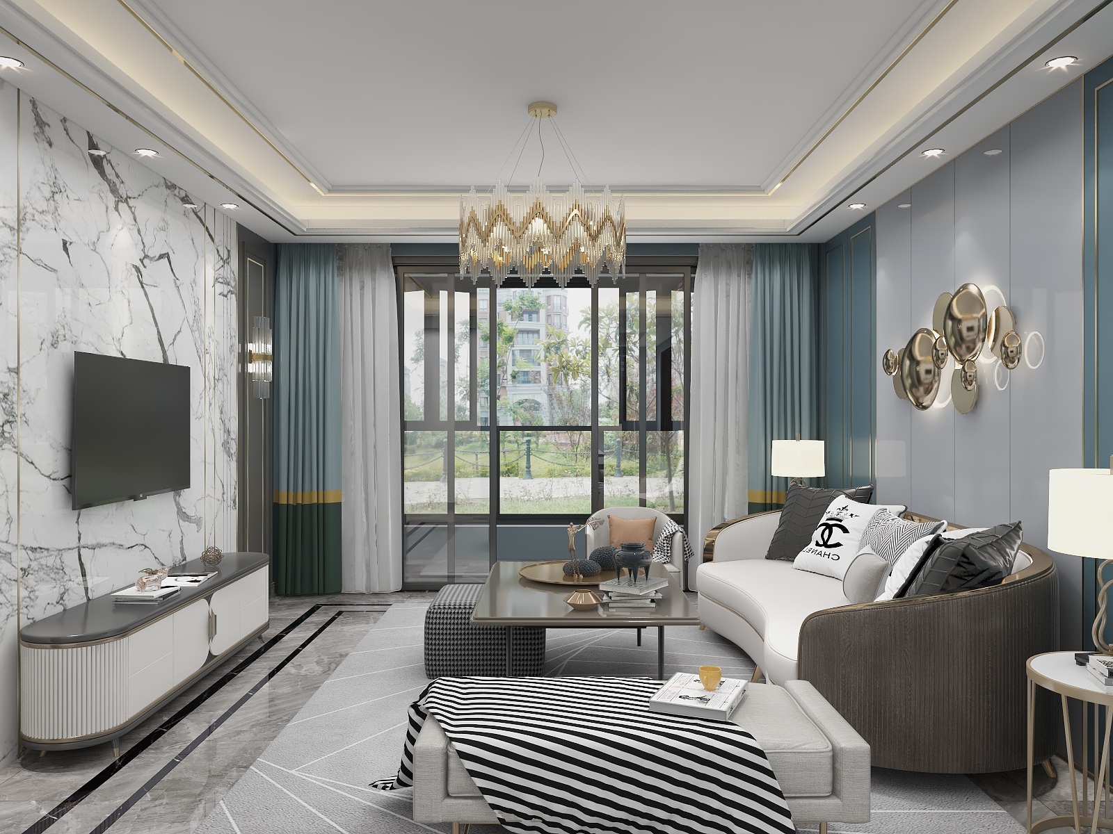 吴新俊-港式轻奢装修效果图