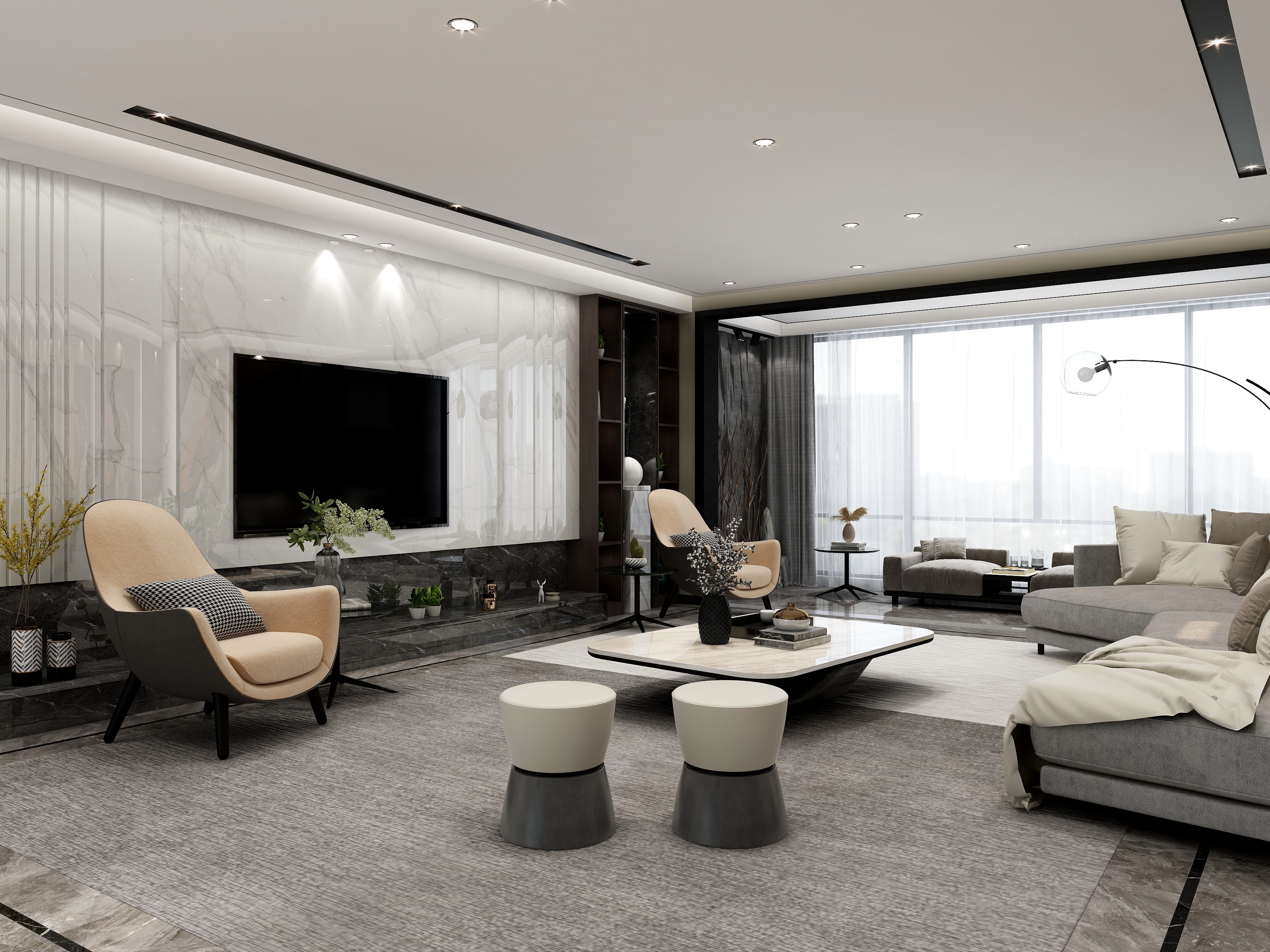 T一One設計事务所-甘肃庆阳市王总-装修设计方案