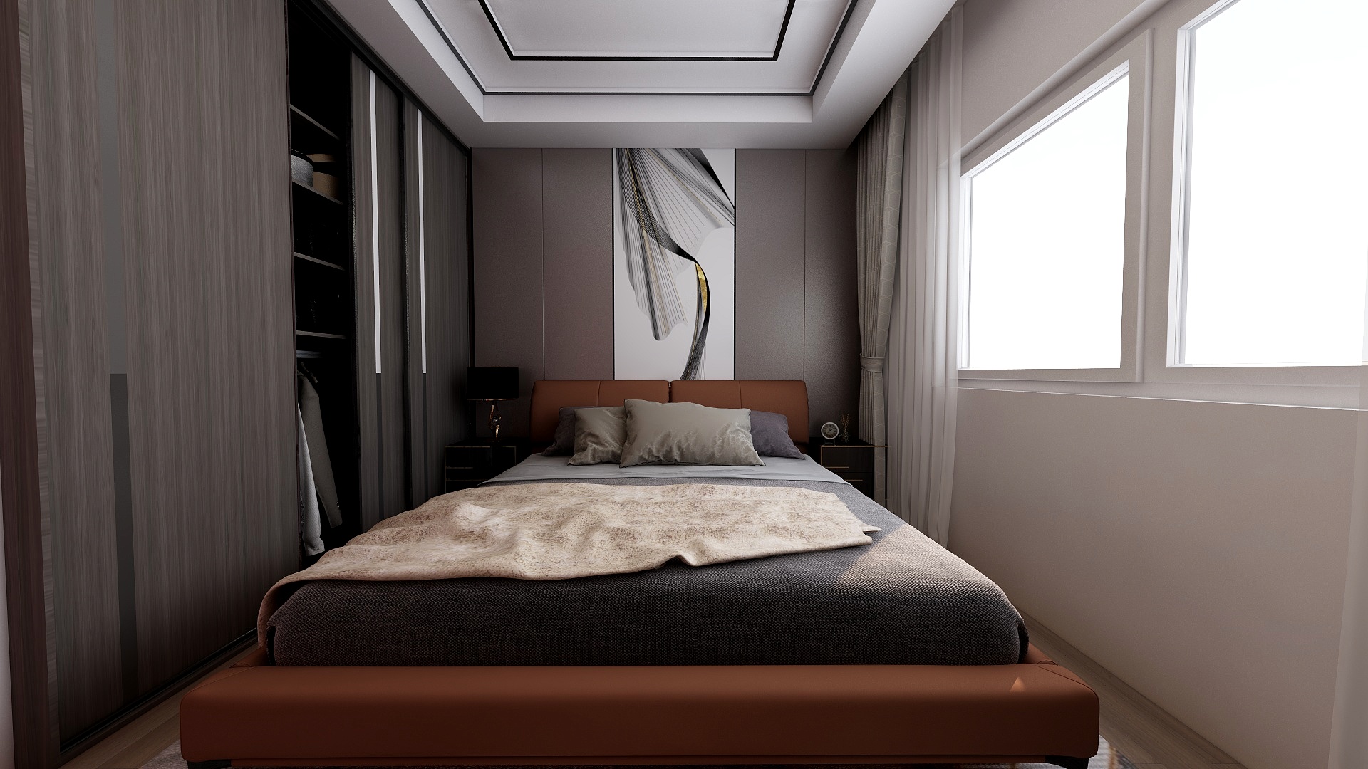 肜榕-简约小清新瑞和园89.50㎡B户型3室2厅1卫-装修设计方案