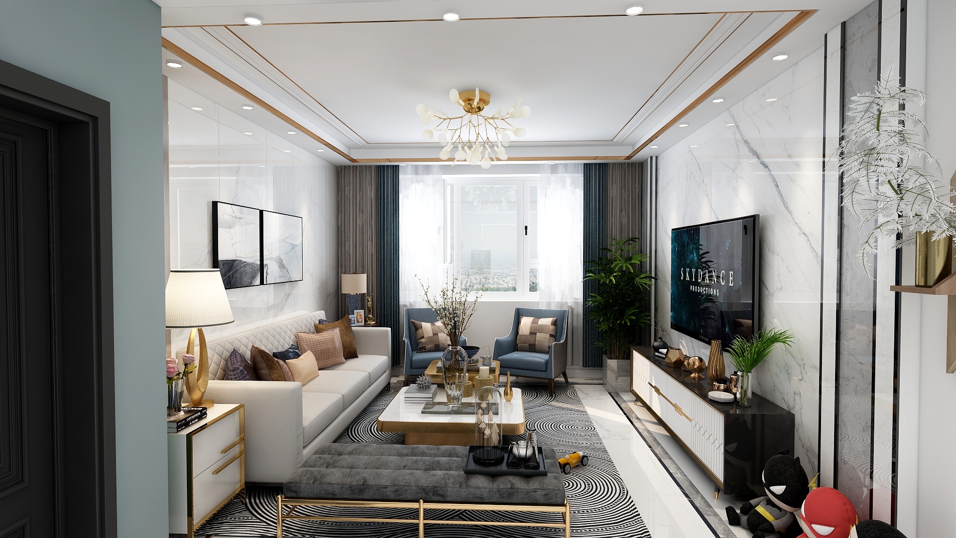 设计师陈蒙-中骏云景台轻奢风格-装修设计方案