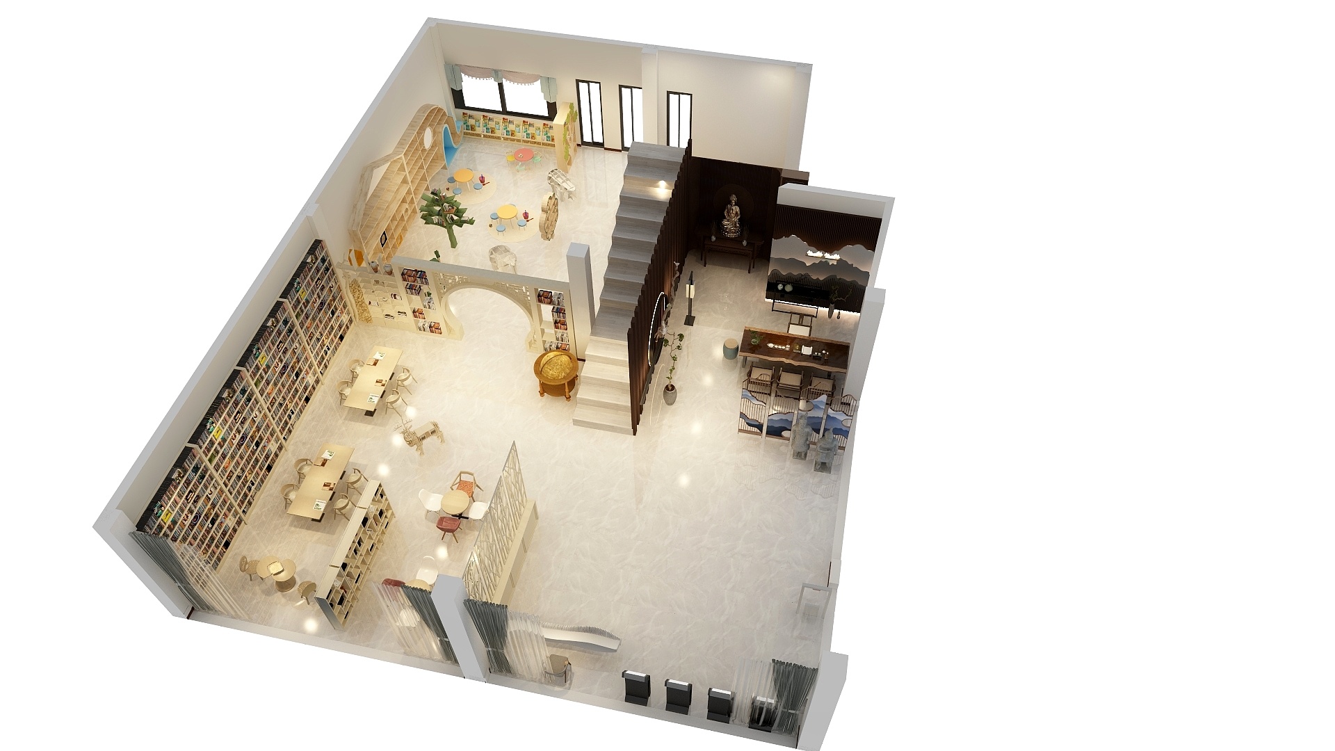 权明敏-六区城市书房-装修设计方案