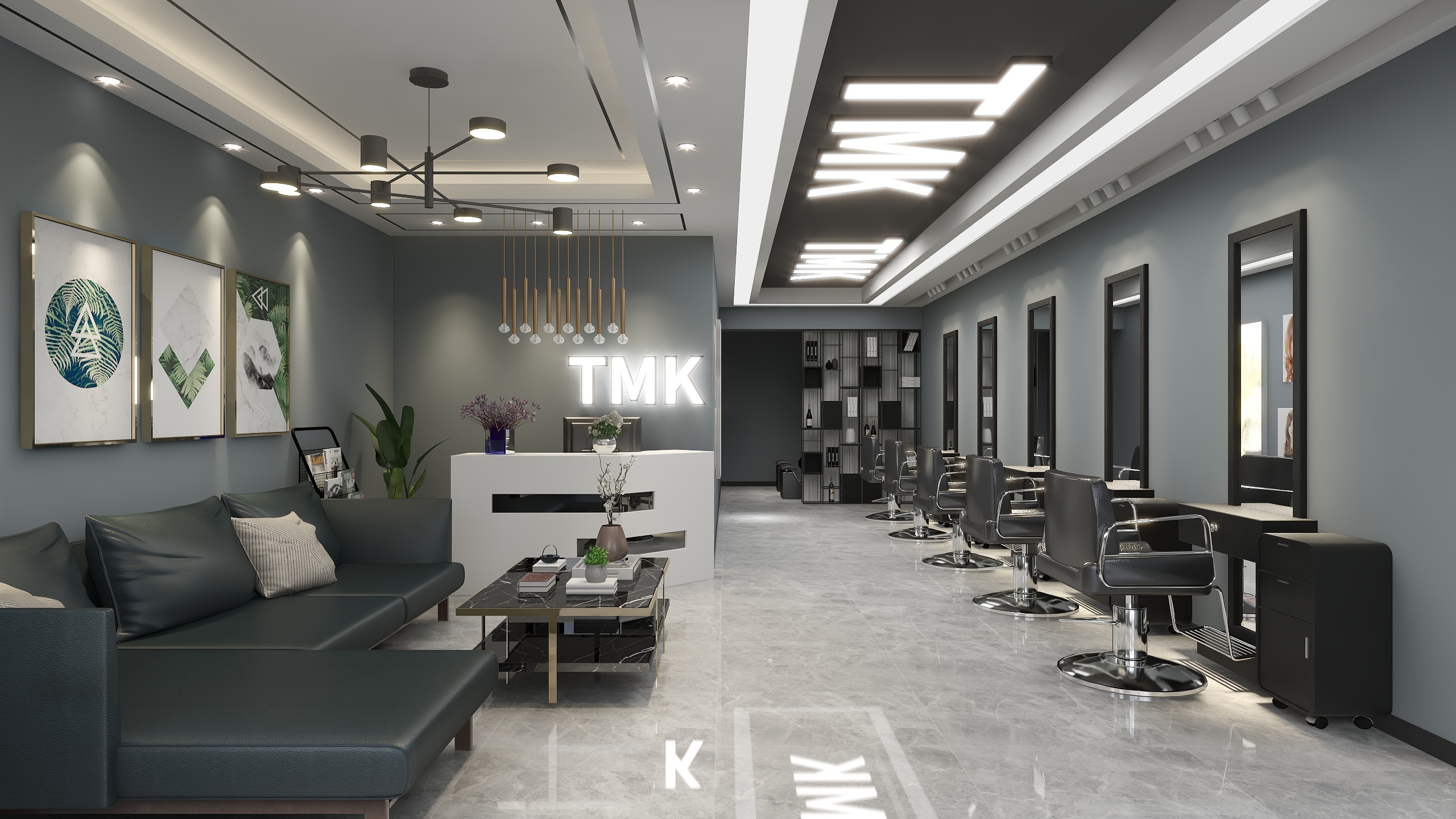 柳渊-TNK美发-装修设计方案