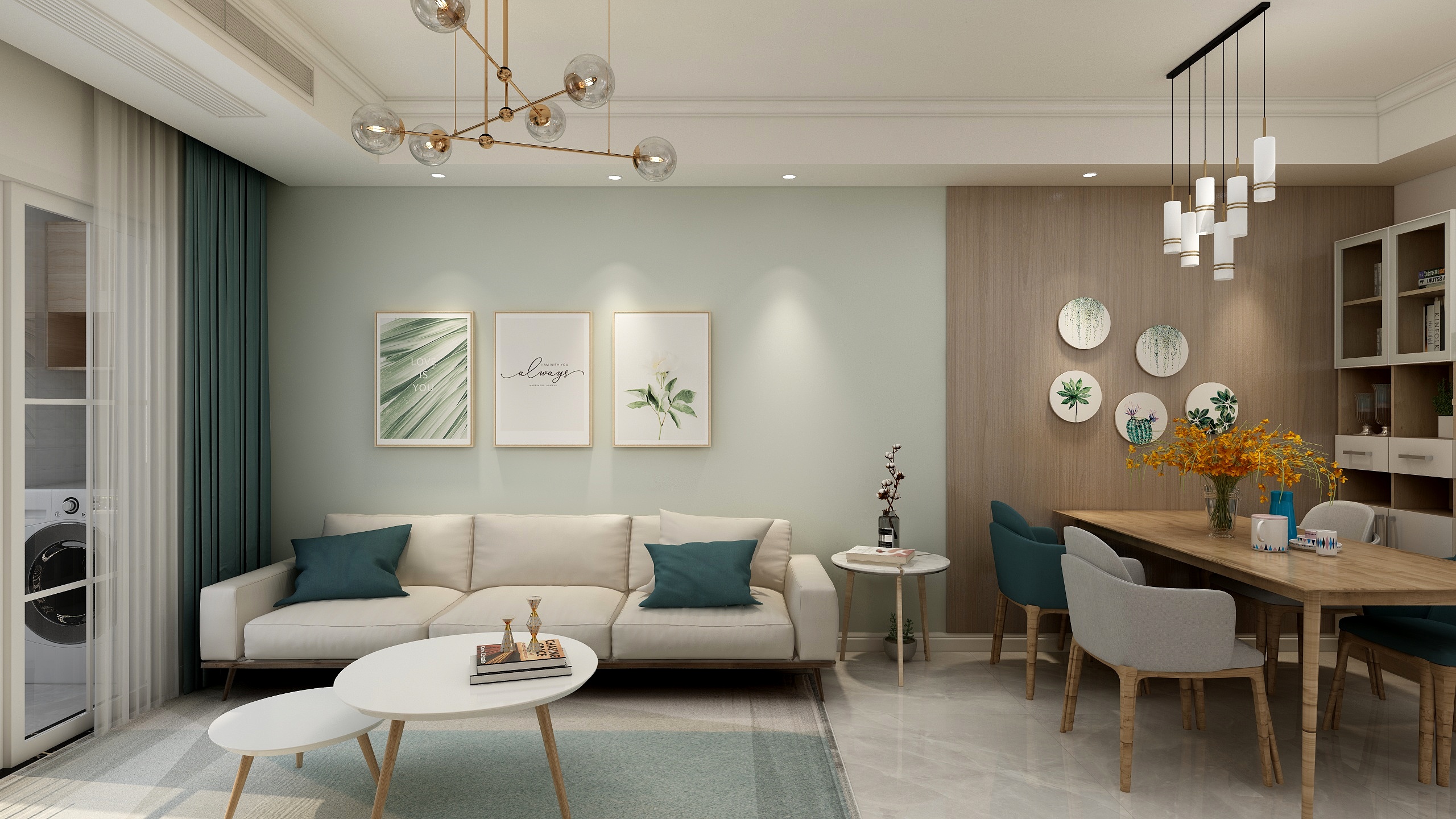 定制家--德信海德公园83.00㎡A2’3室2厅1卫1厨-装修设计方案