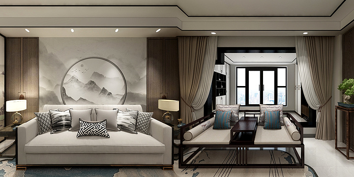 岚翎-柏峰金域严先生-装修设计方案