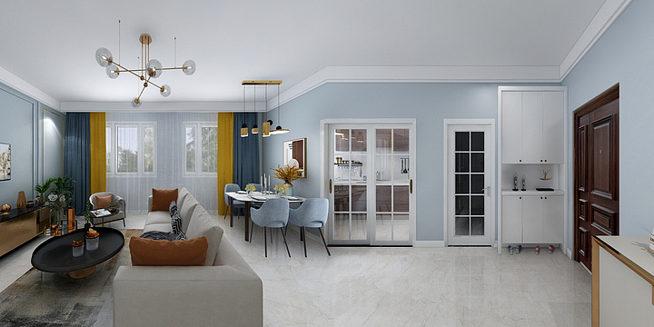 小小北设计-黄海悦府-装修设计方案