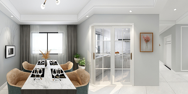 优阁装饰-名邦学府8-1101现代简约-装修设计方案