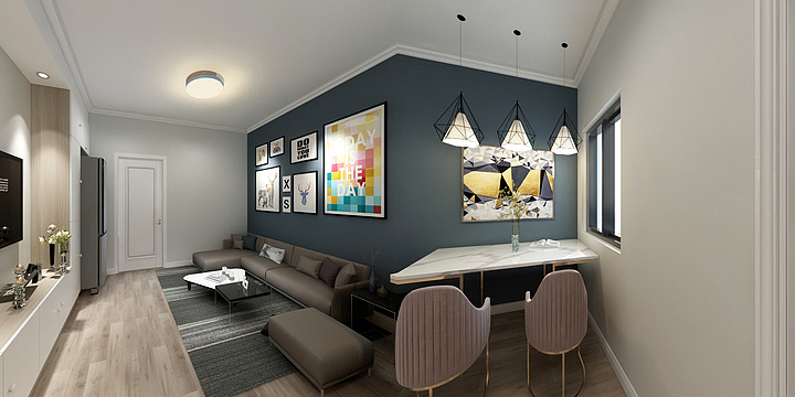 若有所思001-莲云路560弄6#403室-装修设计方案