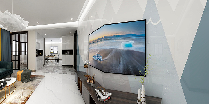 沪派精工-瑞和园89.50㎡B户型3室2厅1卫-装修设计方案