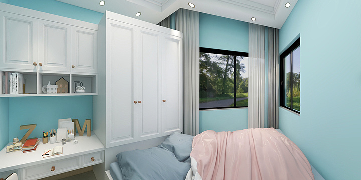 1FvFj-德信海德公园83.00㎡-装修设计方案