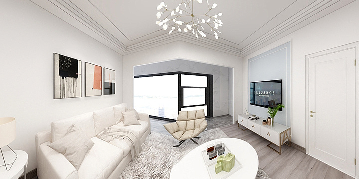 昆明桓泰装饰工程有限公司-乡鸭湖四期现代党紫怡-装修设计方案