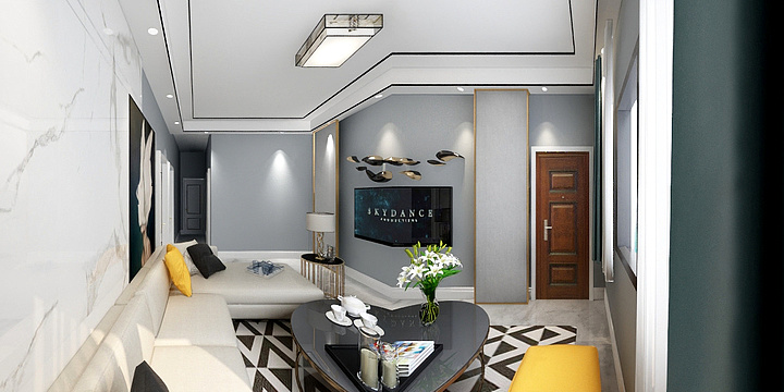三鼎科技有限公司-三室一厅小居室60平米-装修设计方案