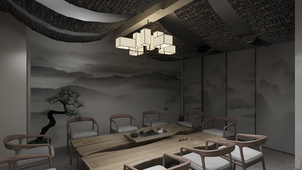 事茗设计工作室-中式剧本杀-装修设计方案