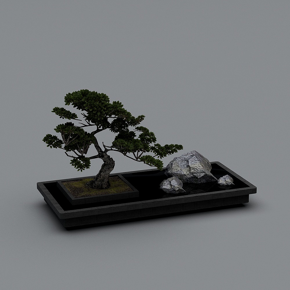 中式人造景