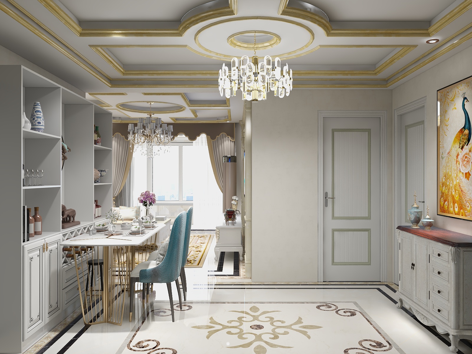 爱米室内设计-梦缘汤城502欧式样板间--高配-副本-装修设计方案