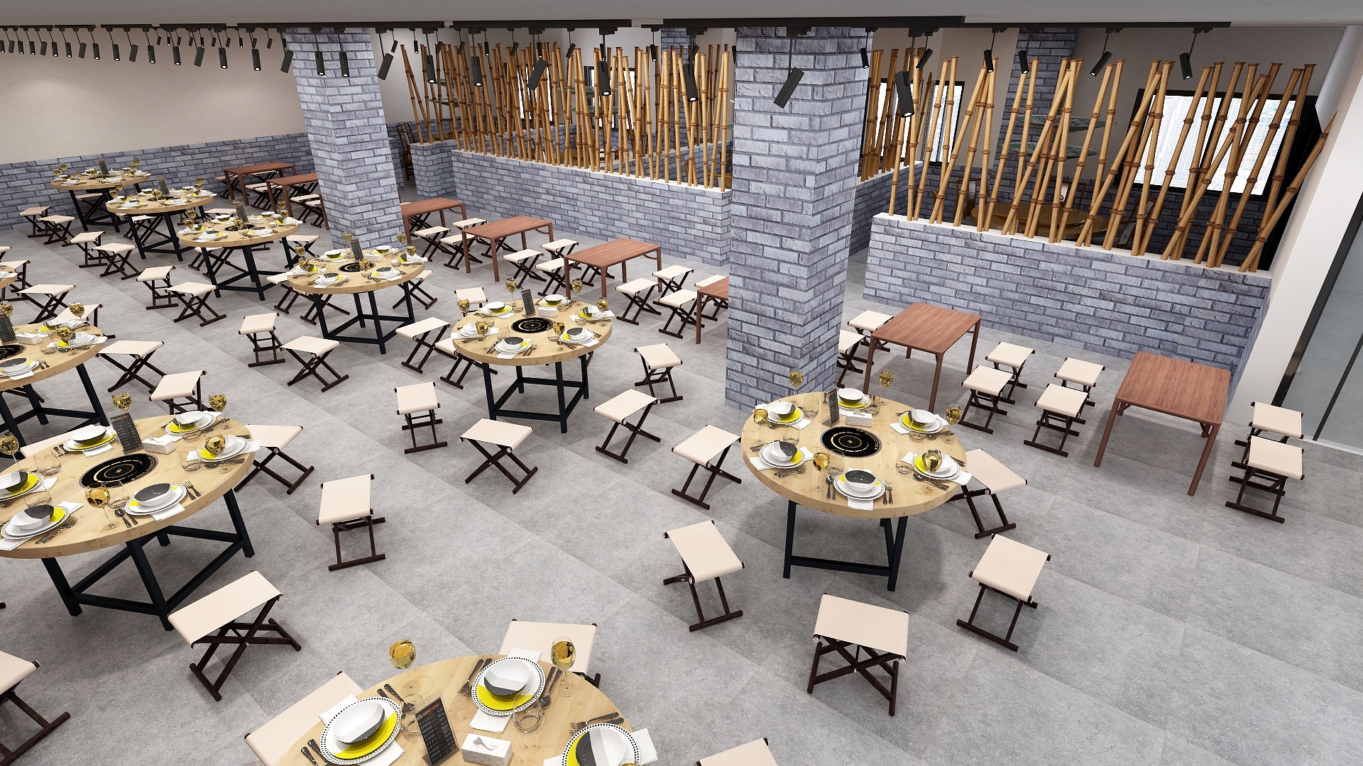 山东金锦建筑装饰工程有限公司-工业南路烧烤店-装修设计方案