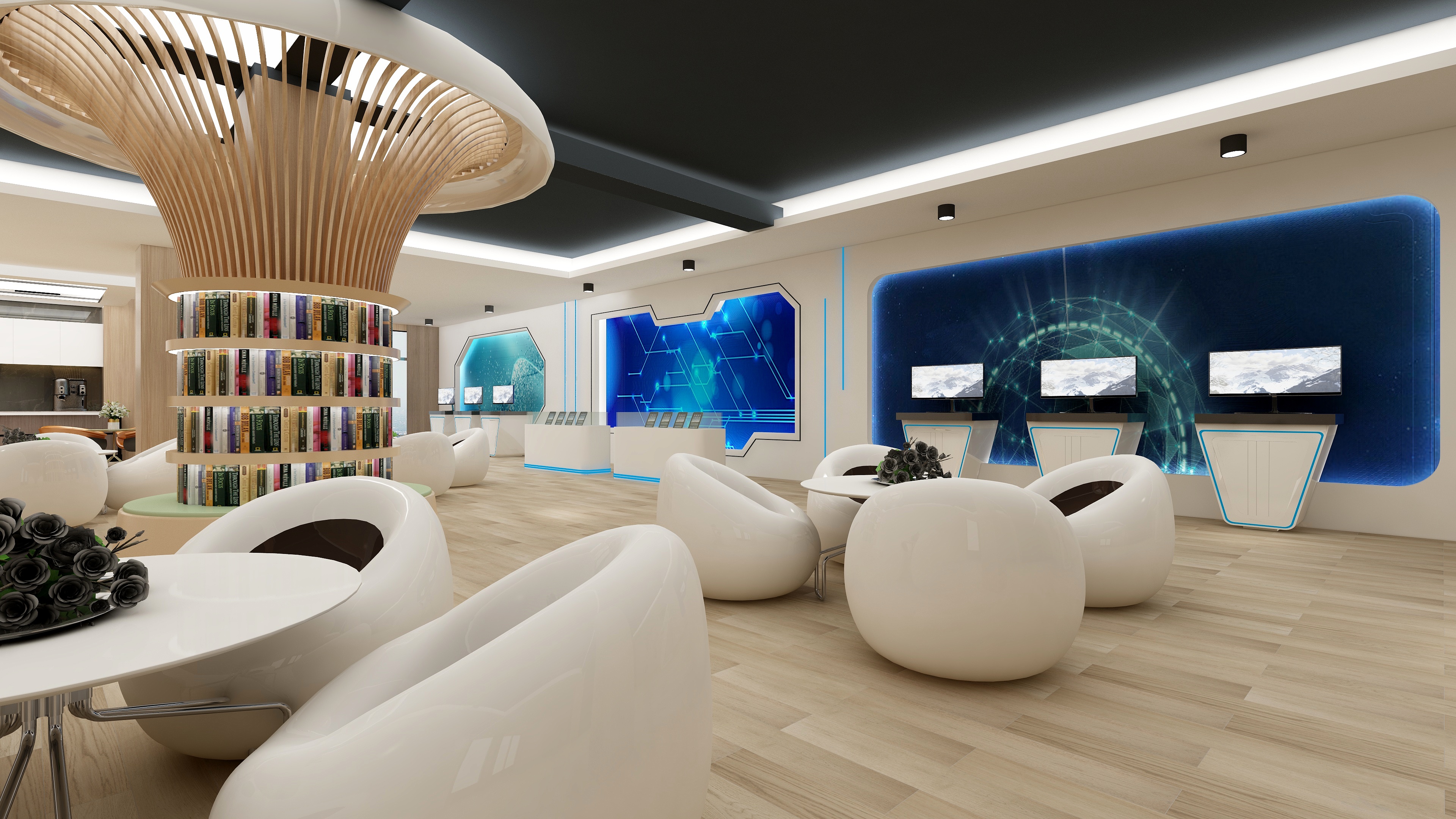 设计师小涵-展厅-装修设计方案