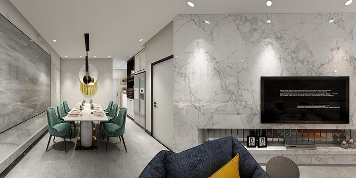 谢帆帆-学府新城B1－04户型90㎡轻奢风-装修设计方案