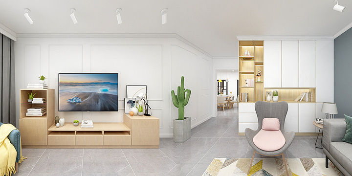 严丹-中海紫藤苑客餐厅-2020-05-装修设计方案