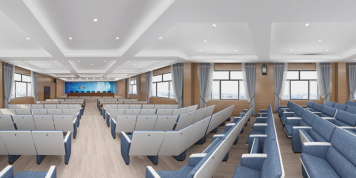 茶0v-初二中-大会议室-装修设计方案