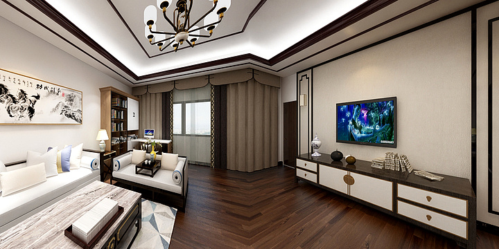 专注设计美学|品味实景落地-杨花欧式别墅-副本-装修设计方案