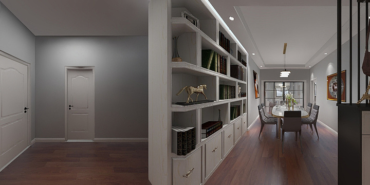 杨淑艳-城市公园王总福宅装修效果图-装修设计方案