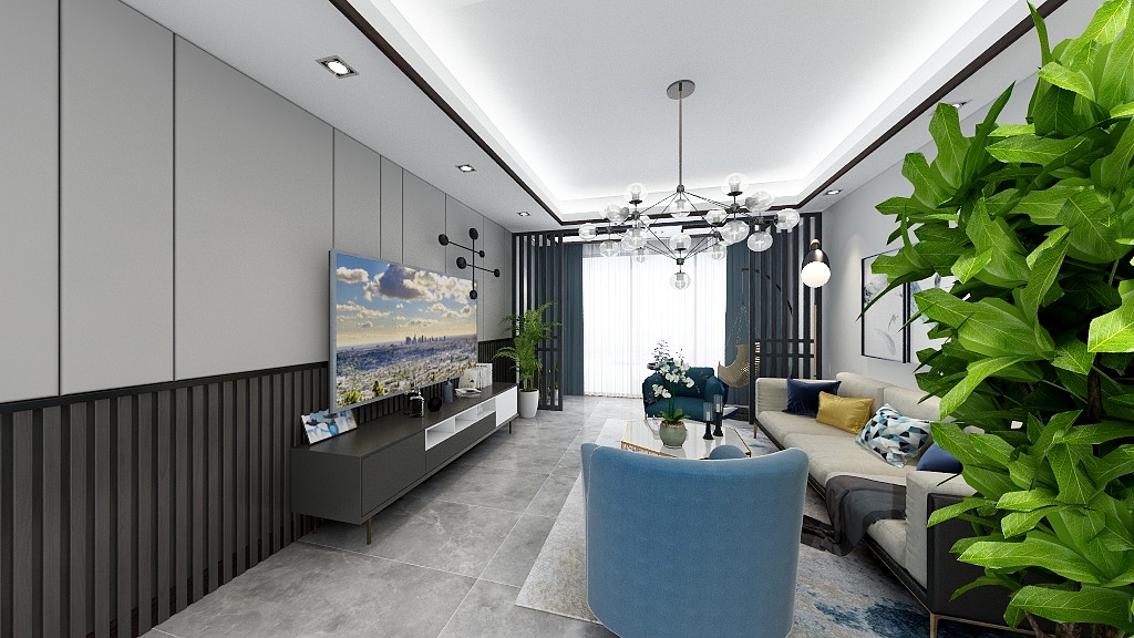 比尔装饰工程公司-景秀峨眉B户型-装修设计方案