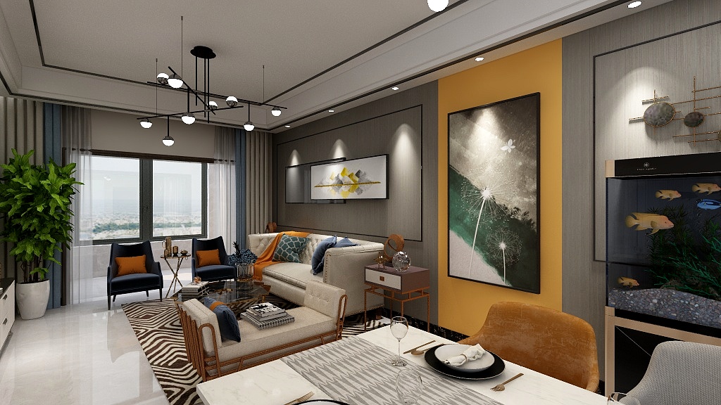 设计师玉京子-国宾首府装修效果图