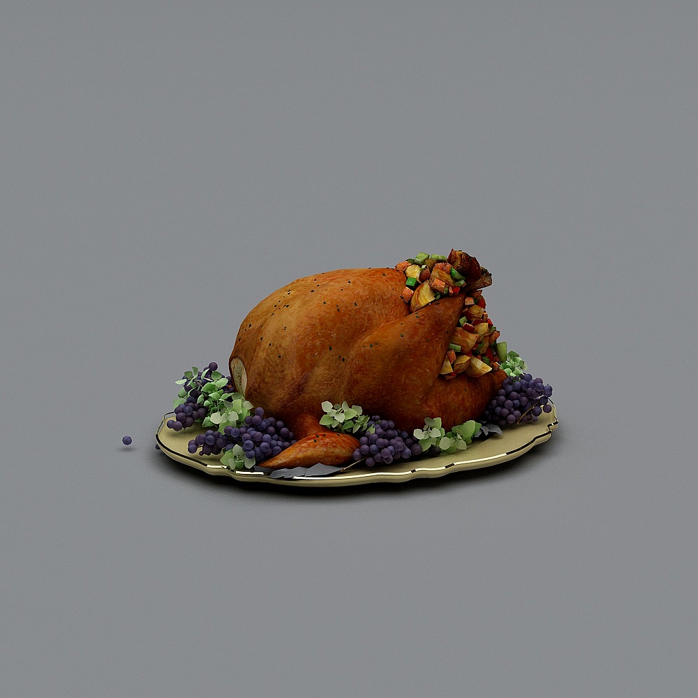烧鸡3D模型