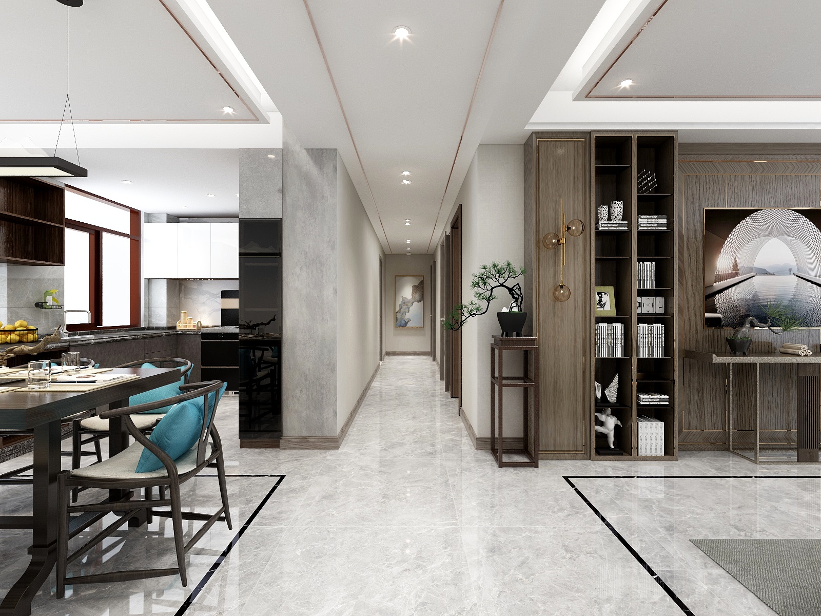 设计灬杜-温莎小镇--新中式装修效果图