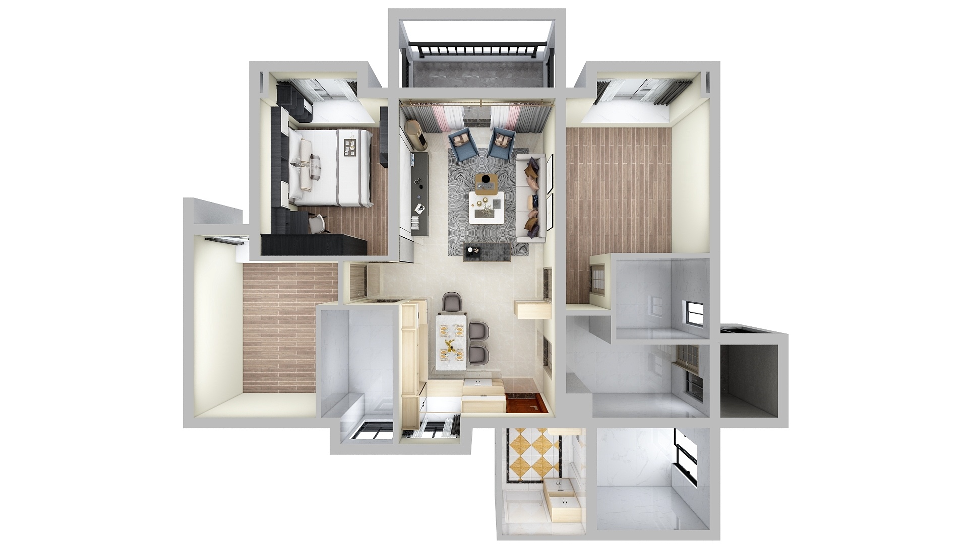 SenyeoRu-碧桂园十里江湾11栋2单元2003房-装修设计方案