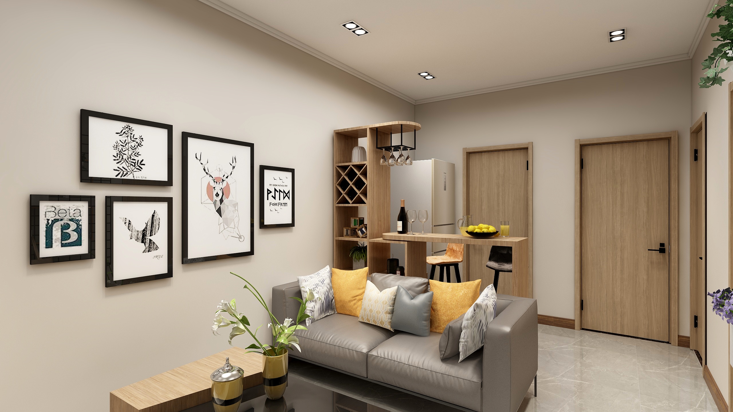 定制家--快搭智能设计50平方户型-装修设计方案